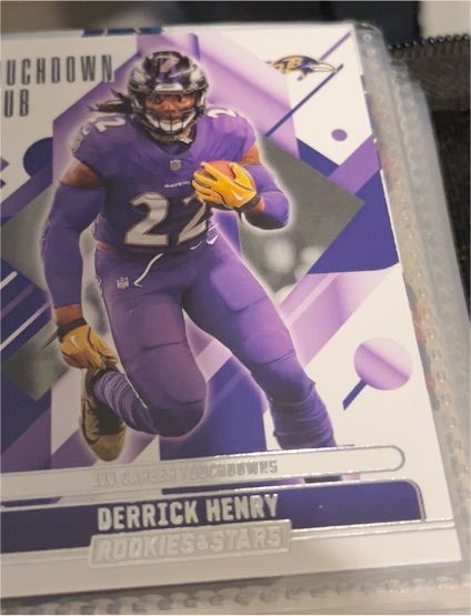 2025 Panini Rookies & Stars #10 Derrick Henry Touchdown Club Baltimore Ravens — front