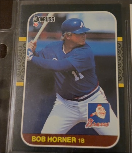 1987 Donruss #389 Bob Horner — front