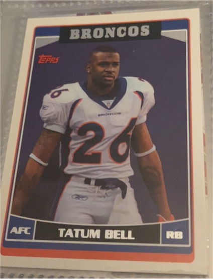 2006 Topps #223 Tatum Bell Denver Broncos — front