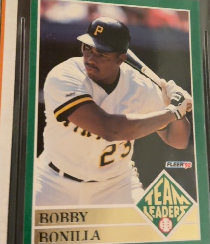 1992 Fleer Team Leaders #9 Bobby Bonilla — front