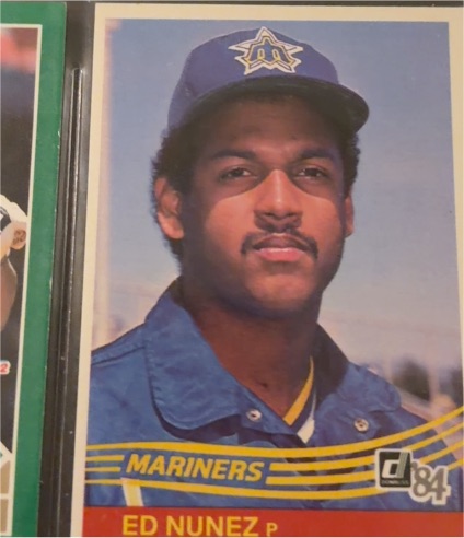 1984 Donruss #435 Ed Nunez Seattle Mariners — front