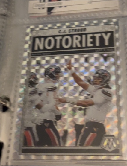 2025 Panini Mosaic #5 C.J. Stroud Notoriety Mosaic — front