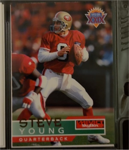 1995 SkyBox Impact Superbowl XXIX #136 Steve Young — front
