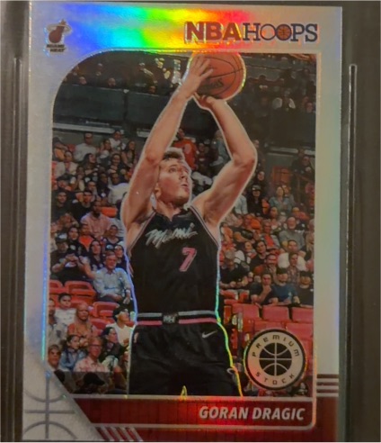 2019-20 Panini NBA Hoops Premium Stock #96 Goran Dragic Silver Prizm — front