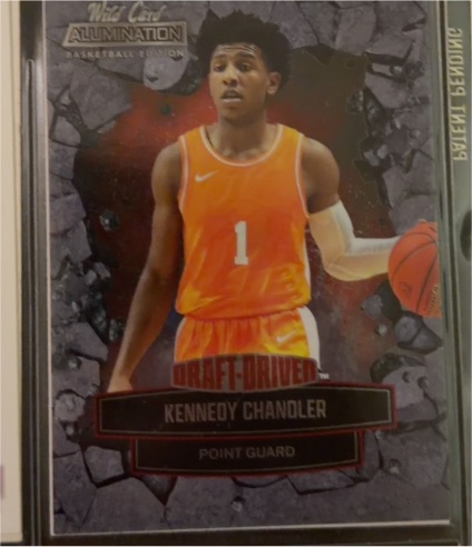 2022 Wild Card Alumination Draft-Driven #DD-34 Kennedy Chandler — front