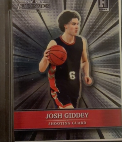 2021-22 Wild Card Alumination #ABC-44 Josh Giddey — front