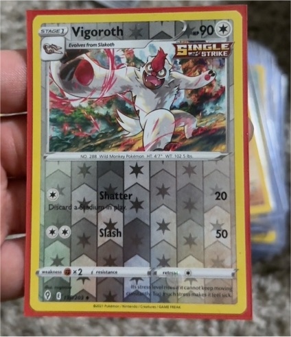 2021 Pokémon Evolving Skies #130 Vigoroth — front