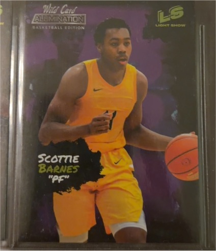 2021-22 Wild Card Alumination #LS-20 Scottie Barnes Light Show — front