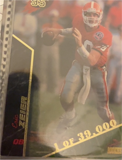 1995 Classic 5 Sport #95 Eric Zeier — front
