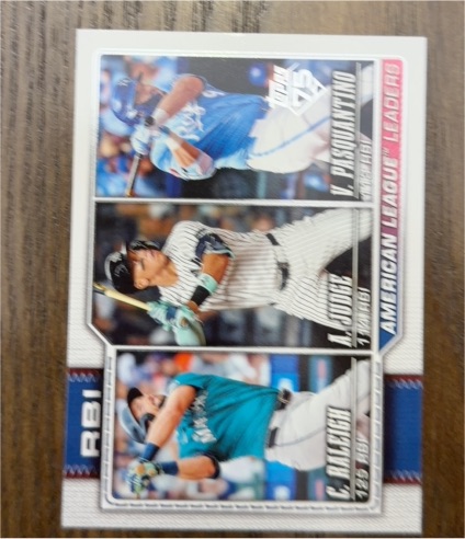 2026 Topps #211 Cal Raleigh / Aaron Judge / Vinnie Pasquantino — front