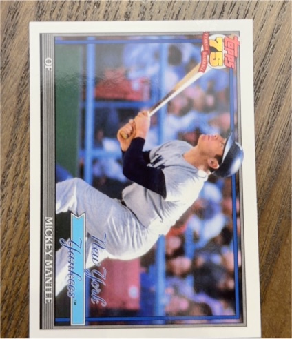 2026 Topps #T91-48 Mickey Mantle 1991 Topps 35th Anniversary — front