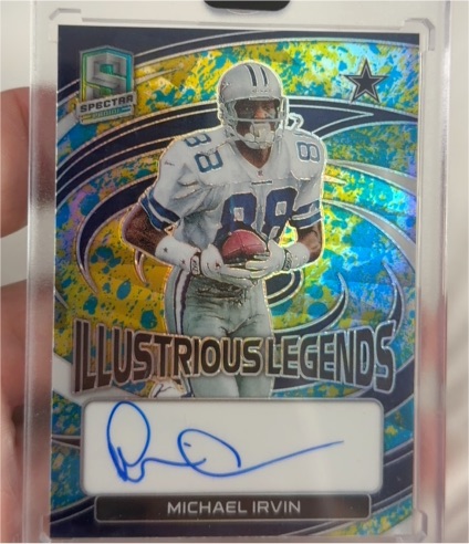 2023 Panini Spectra #IL-MI Michael Irvin Illustrious Legends Auto — front