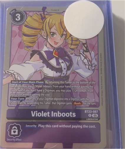 Digimon Card Game BT23-087 Violet Inboots — front