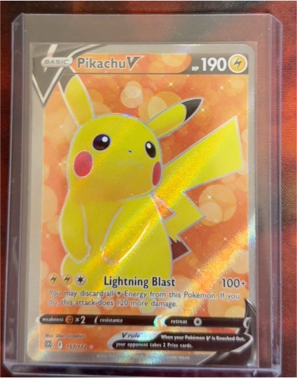 2022 Pokémon TCG Brilliant Stars #157 Pikachu V — front