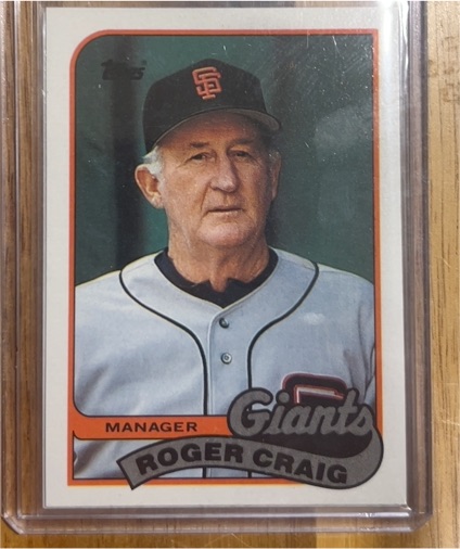 1989 Topps #744 Roger Craig — front