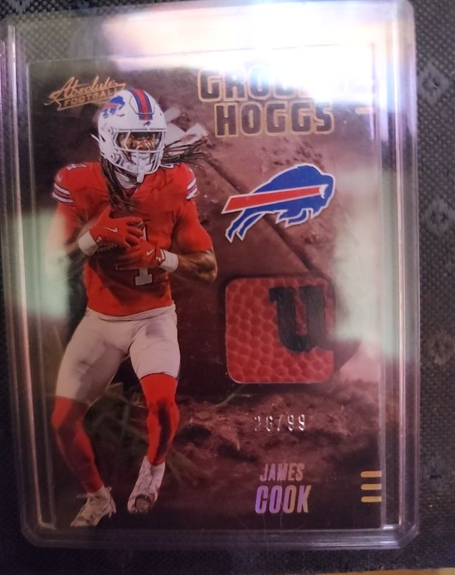 2025 Panini Absolute Ground Hoggs #GHM-JCO James Cook — front