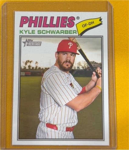2026 Topps Heritage #159 Kyle Schwarber — front
