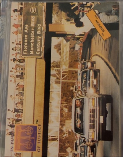 1994 Interlink In Pursuit of Justice The Case OJ Simpson #P3 White Ford Bronco — front