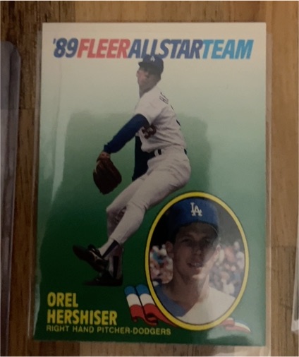 1989 Fleer All Star Team #7 Orel Hershiser — front