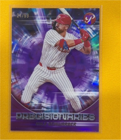 2025 Topps Pristine #PR-18 Kyle Schwarber Precisionaries — front
