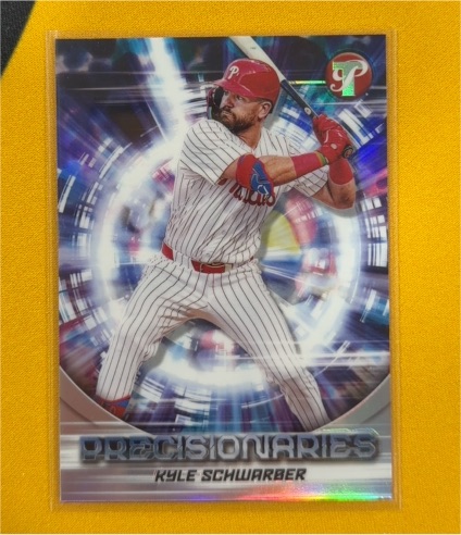 2025 Topps Pristine #PR-18 Kyle Schwarber Precisionaries — front