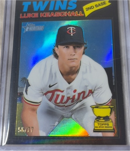 2026 Topps Heritage Chrome #116 Luke Keaschall — front
