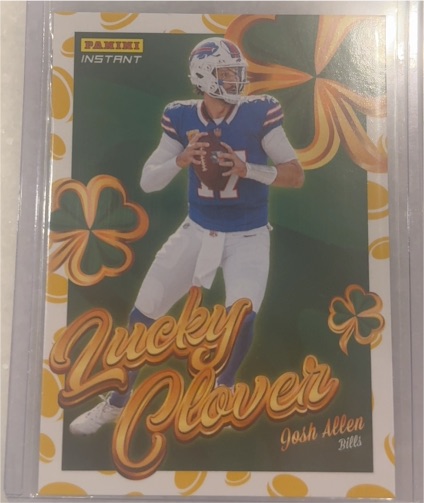 2025 Panini Instant Lucky Clover #2 Josh Allen — front