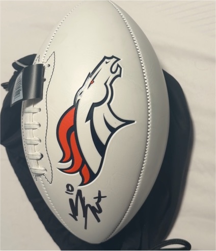 2020 Wilson Denver Broncos Logo Football — front
