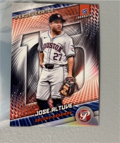 2025 Topps Pristine #P-21 Jose Altuve Perseverance — front