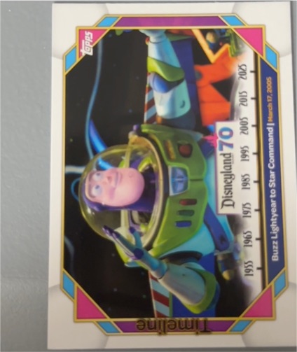2025 Topps Disneyland 70th #70 Buzz Lightyear to Star Command — front