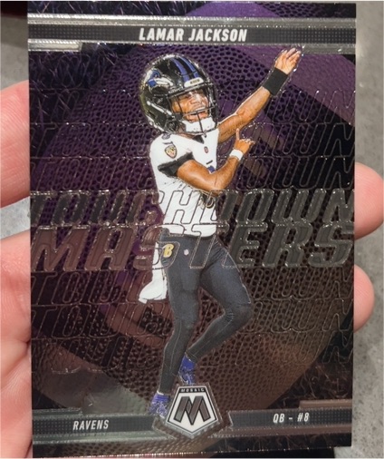 2025 Panini Mosaic #5 Lamar Jackson Touchdown Masters — front