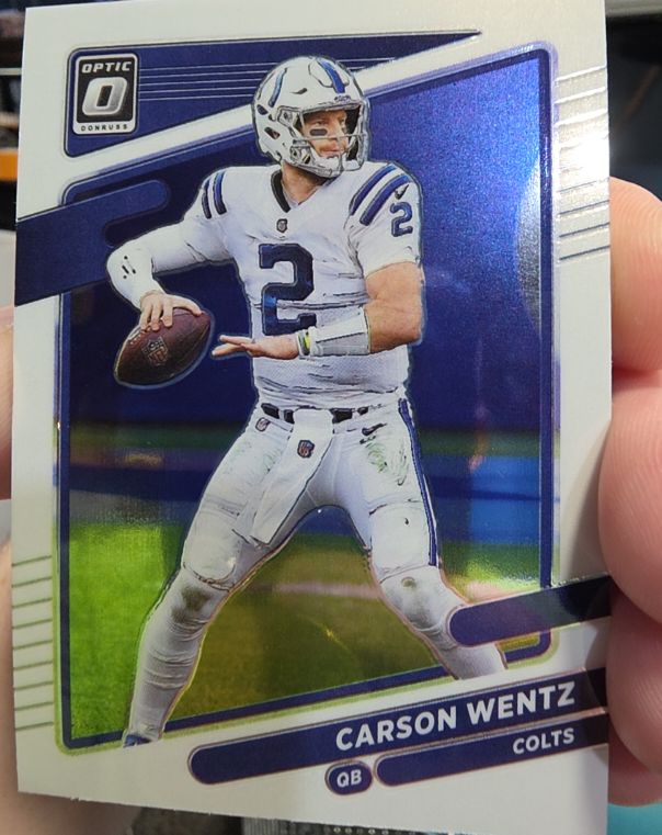 2021 Donruss Optic #109 Carson Wentz — front