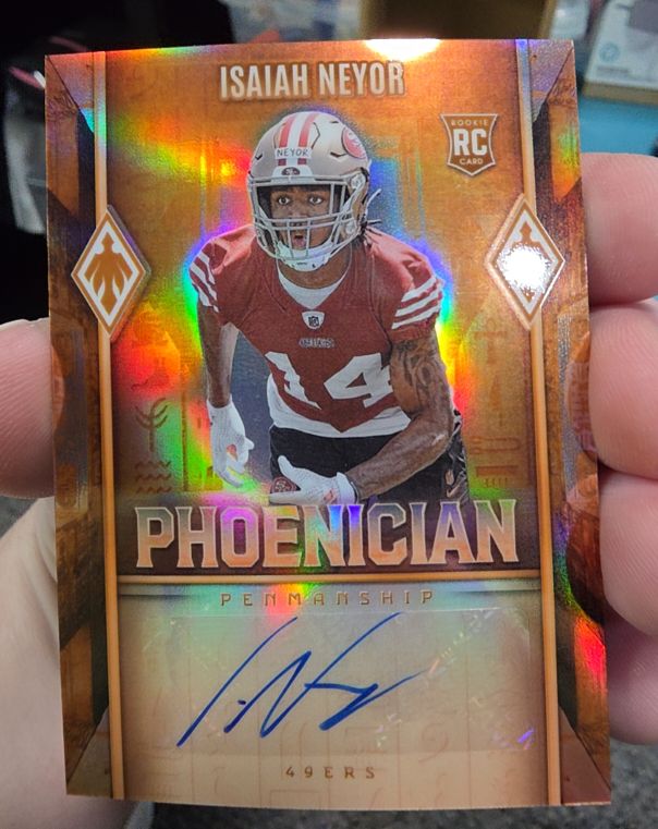 2025 Panini Phoenix #PHP-INE Isaiah Neyor Phoenician Penmanship — front