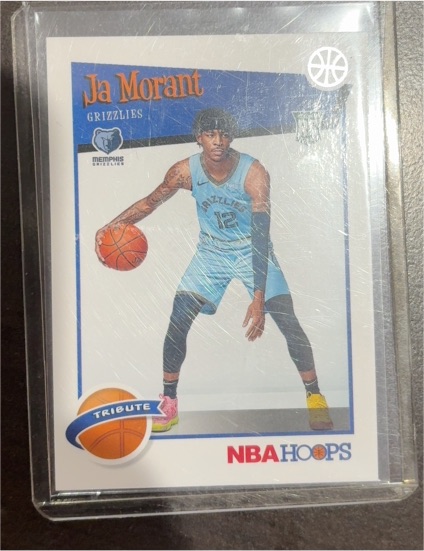 2019-20 Panini NBA Hoops Tribute #297 Ja Morant Rookie Card — front