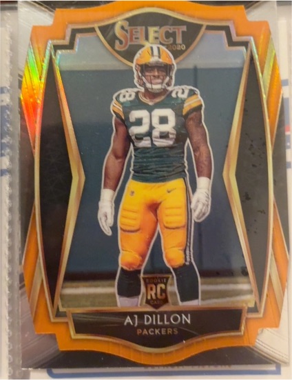 2020 Panini Select #165 AJ Dillon — front