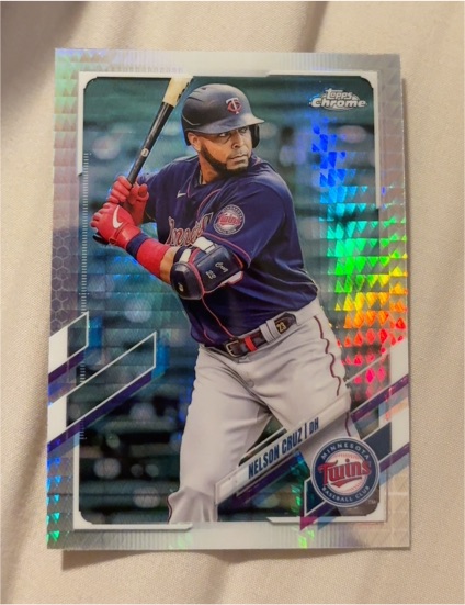 2021 Topps Chrome #180 Nelson Cruz — front