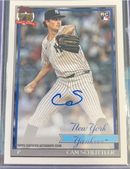 2026 Topps Series 1 #91A-CAS Cam Schlittler — front