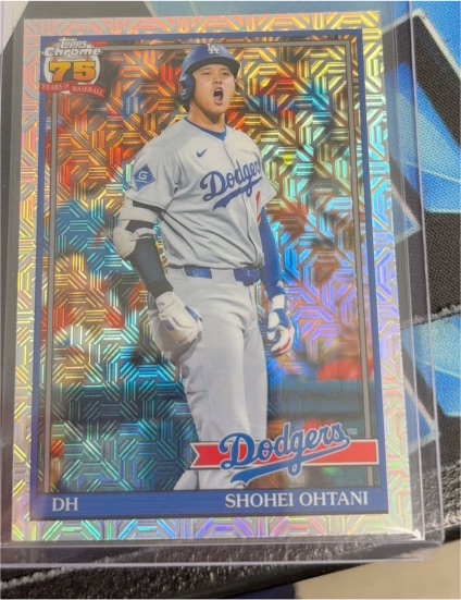 2026 Topps Chrome 75th Anniversary Mojo Refractor #91C-47 Shohei Ohtani — front