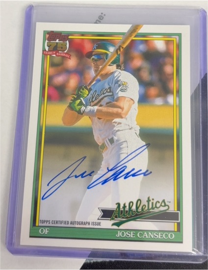 2026 Topps Series 1 #91A-CAN Jose Canseco — front
