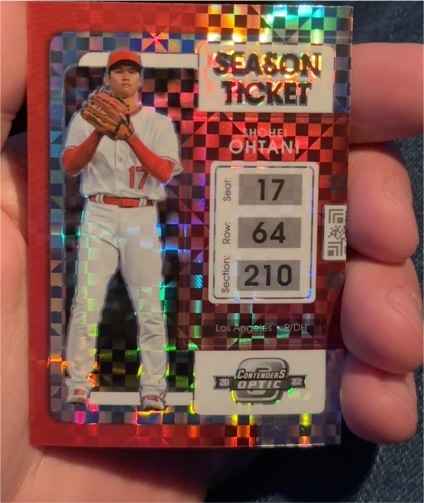 2022 Panini Donruss Contenders Optic #4 Shohei Ohtani Season Ticket — front