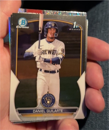 2023 Bowman Chrome #BCP-21 Daniel Guilarte — front