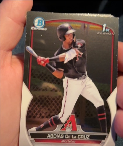 2023 Bowman Chrome Prospects #BCP-34 Abdias De La Cruz — front