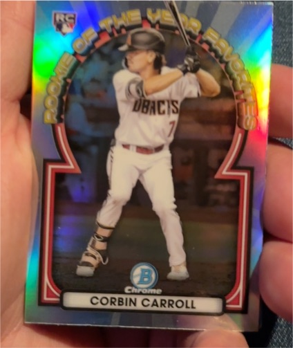 2023 Bowman Chrome Rookie Of The Year Favorites #ROYF-1 Corbin Carroll — front