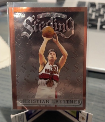 1996-97 Topps Finest Sterling Bronze Refractor #136 Christian Laettner — front