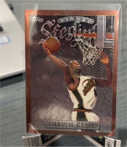 1996-97 Topps Finest Sterling #14 Shawn Kemp — front