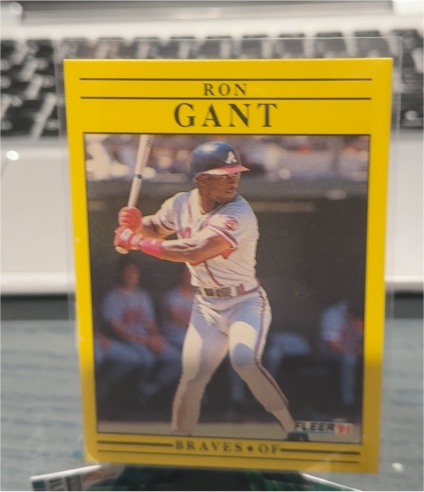 1991 Fleer #688 Ron Gant — front