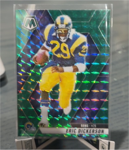 2025 Panini Mosaic #154 Eric Dickerson Green Mosaic Prizm — front