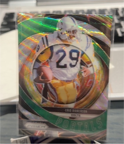 2024 Panini Prizm #4 Eric Dickerson Portals Green Wave Prizm — front
