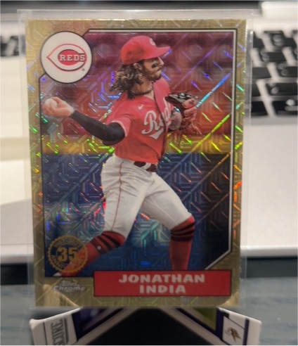 2022 Topps Update 1987 Chrome Mojo #T87C-32 Jonathan India — front