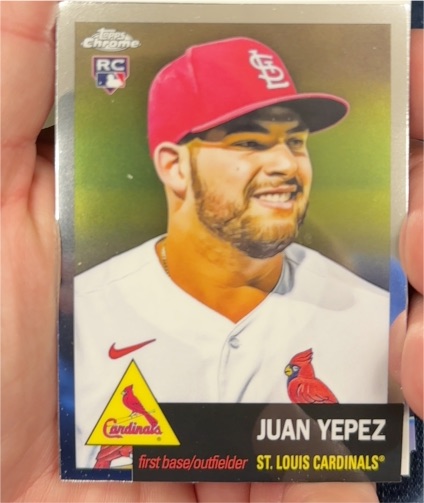 2022 Topps Chrome Platinum Anniversary #385 Juan Yepez — front